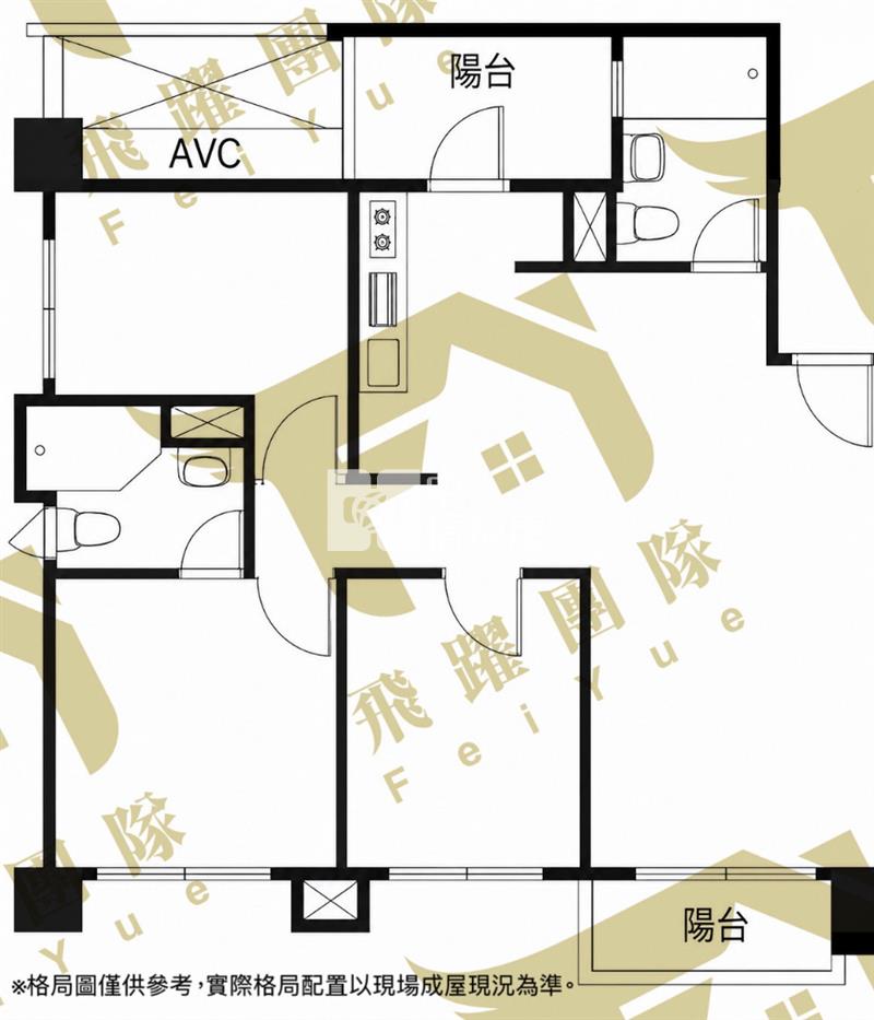 忠貞市場龍岡商圈【有福】全新3房車房屋室內格局與周邊環境