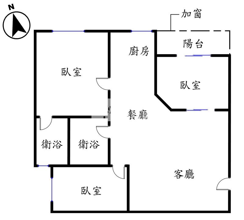 文心皇家三房捷運宅房屋室內格局與周邊環境