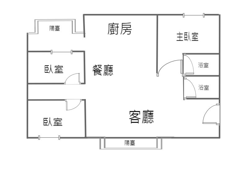 專任-龍潭干城路電梯三房房屋室內格局與周邊環境
