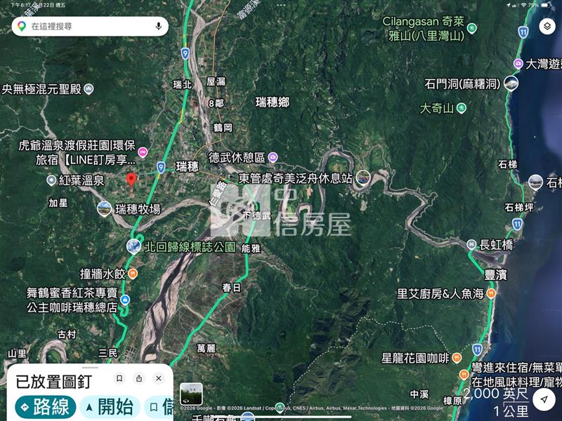 f-22花蓮瑞穗農地房屋室內格局與周邊環境