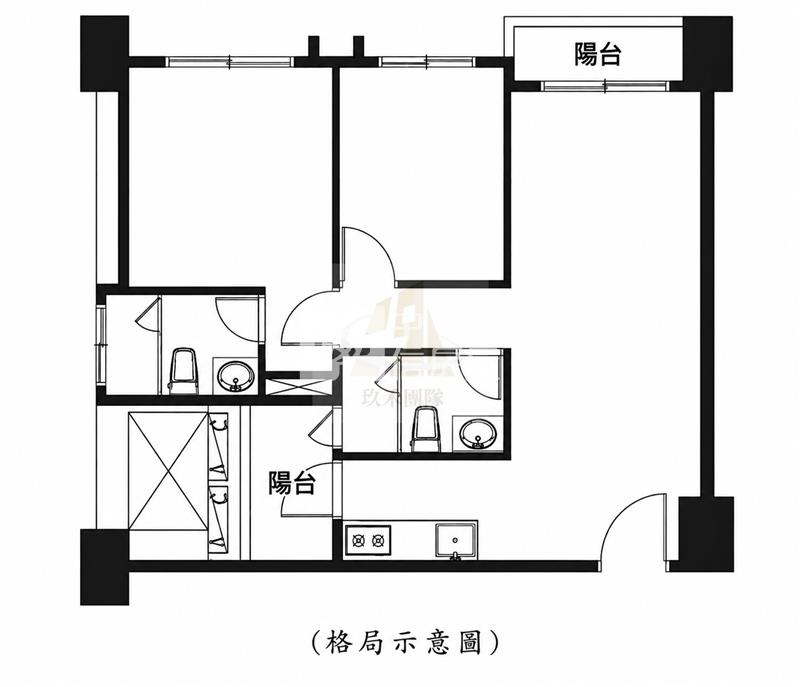 【玖禾】近青埔元臺青兩房露臺戶房屋室內格局與周邊環境