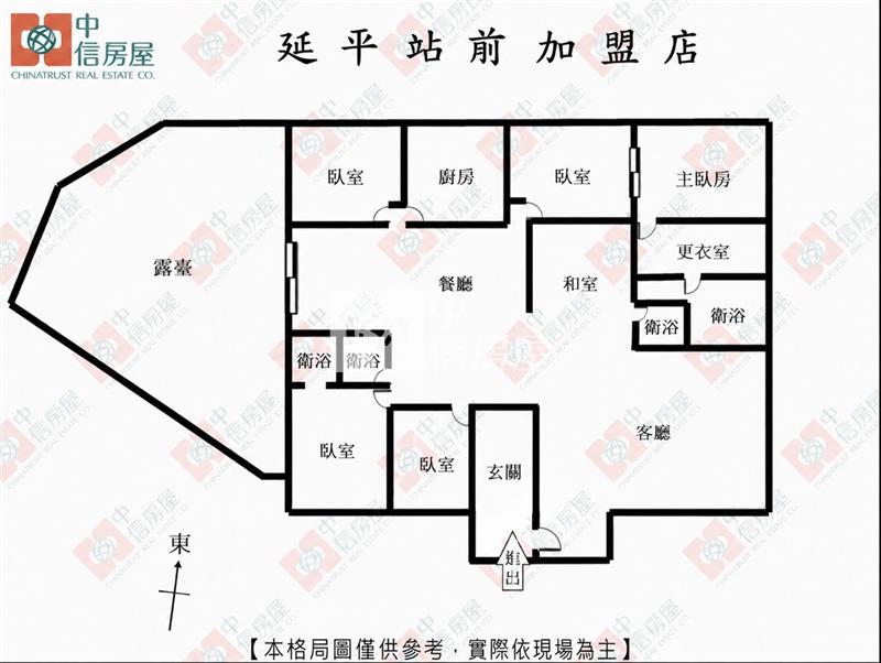 巨城龍大觀百坪大宅露臺戶房屋室內格局與周邊環境