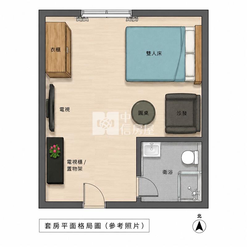 鑫聖中信-蘆竹開南湖景三套房房屋室內格局與周邊環境