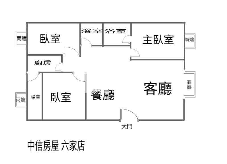高鐵景觀3房雙連號平車房屋室內格局與周邊環境