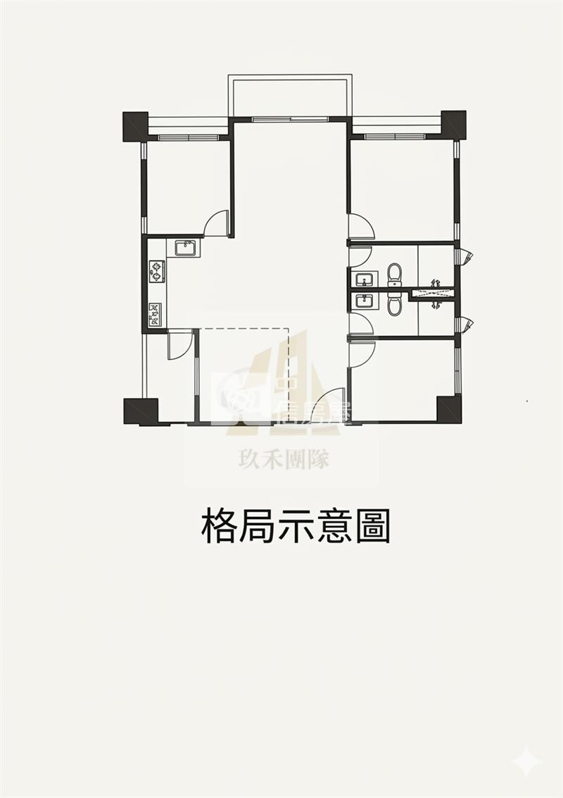 【玖禾】楊梅站前京華次頂樓景觀四房房屋室內格局與周邊環境