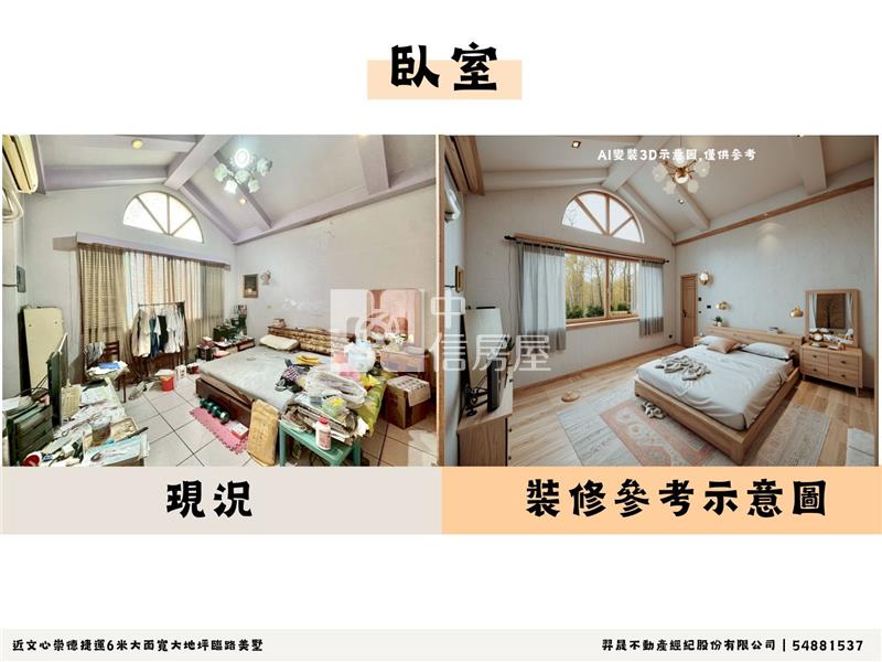 近文心崇德捷運6米大面寬大地坪臨路美墅房屋室內格局與周邊環境