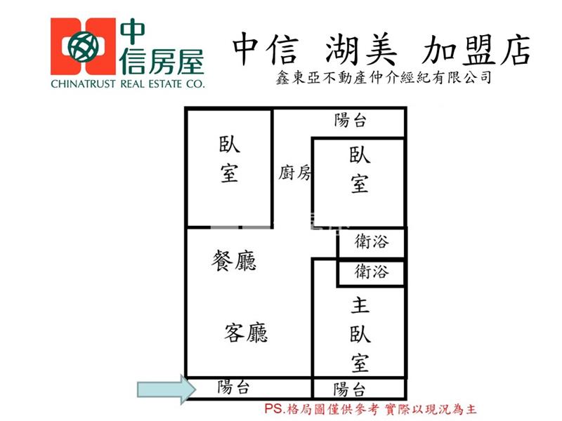 新天地三房免整理美公寓房屋室內格局與周邊環境