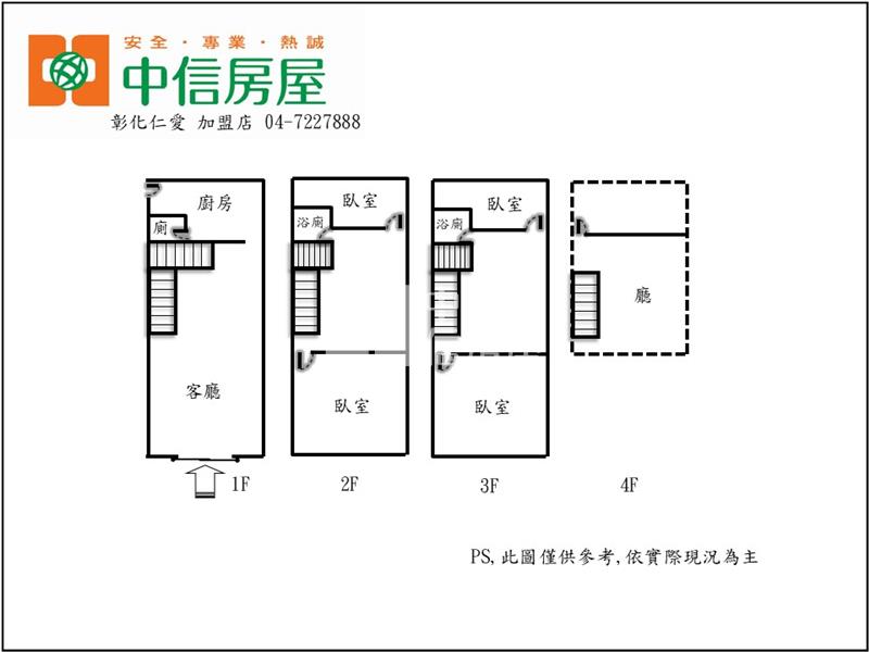 彰基超俗透天房屋室內格局與周邊環境