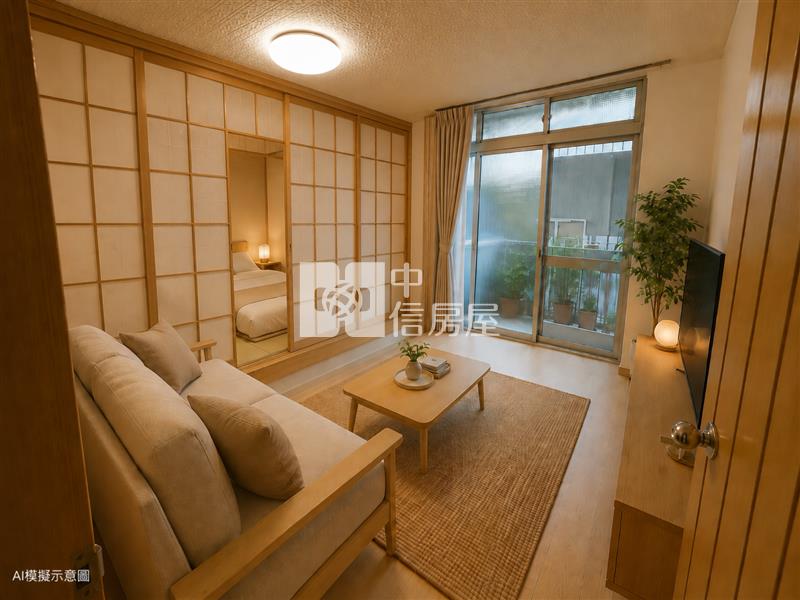 正廟口商圈3樓裝潢為AI模擬示意圖房屋室內格局與周邊環境
