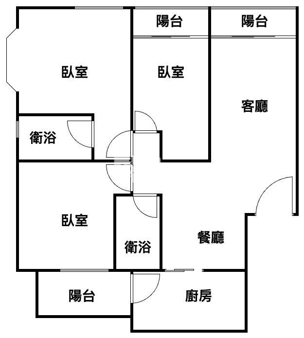 獨家海洋世界美三房房屋室內格局與周邊環境