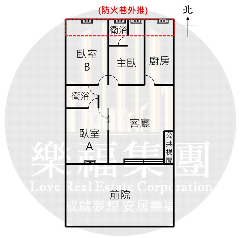 中興大旁7米面寬絕版庭院花園美寓A房屋室內格局與周邊環境