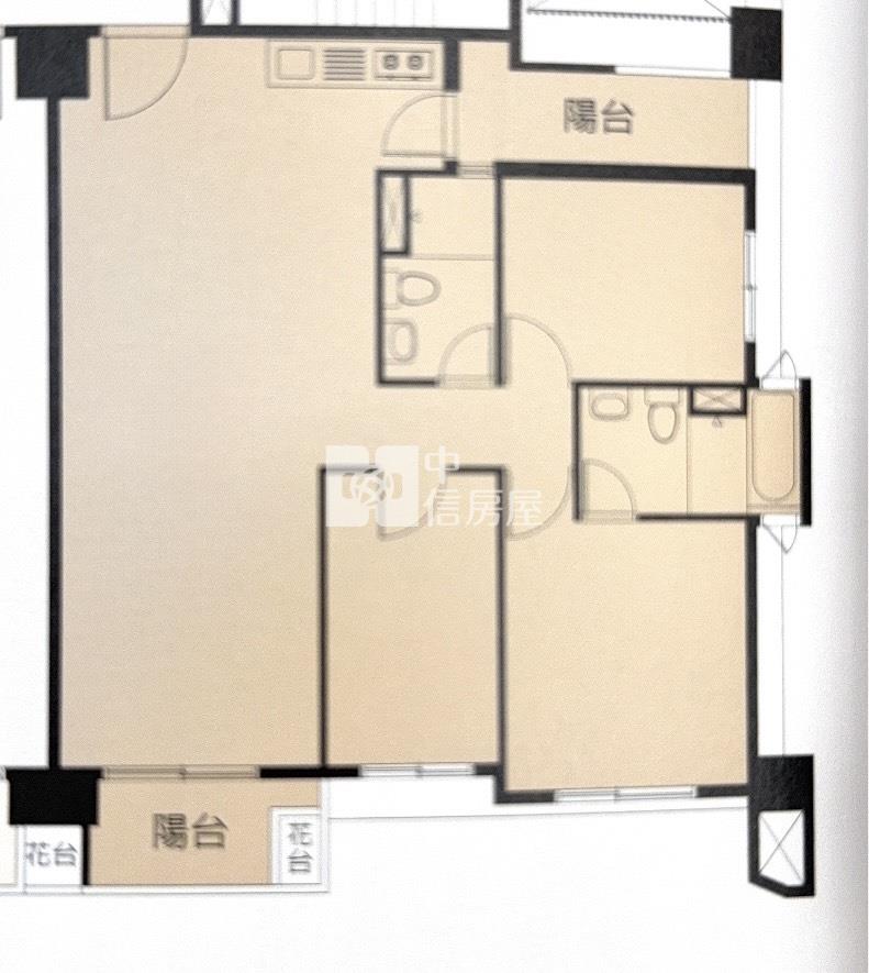 【新世紀】A18新大代代木三房平面車房屋室內格局與周邊環境