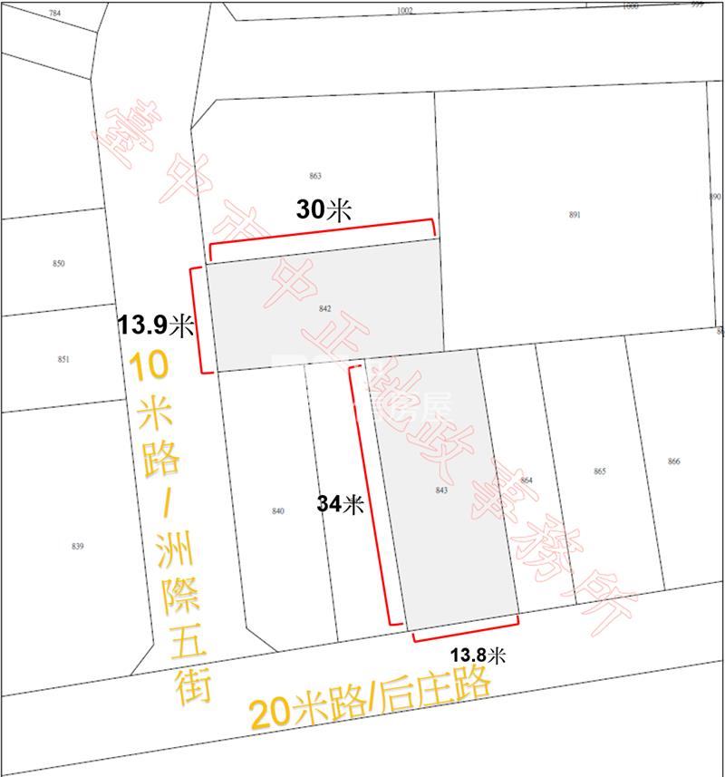十四期洲際段后庄路面公園1-1建地房屋室內格局與周邊環境
