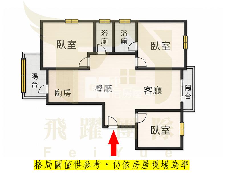青埔【宜雄玉荷】景觀溫馨三房車房屋室內格局與周邊環境