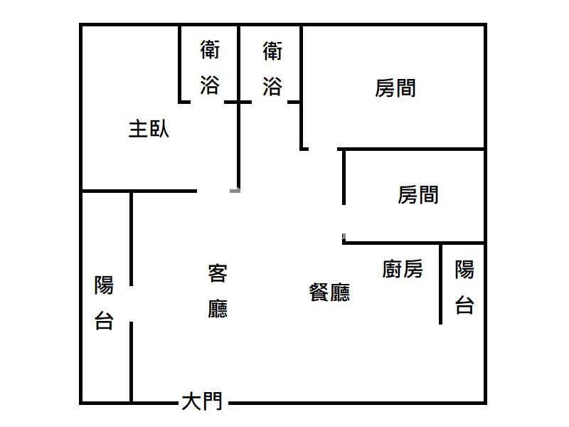 屏東房屋-東山河大坪數美樓房屋室內格局與周邊環境