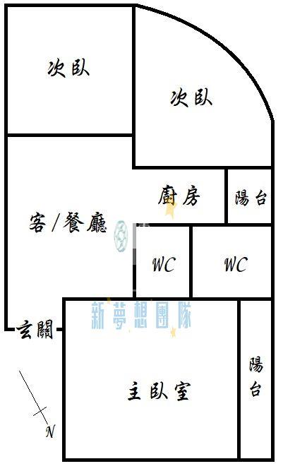 【新夢想】埔心四維國小角間採光三房車房屋室內格局與周邊環境