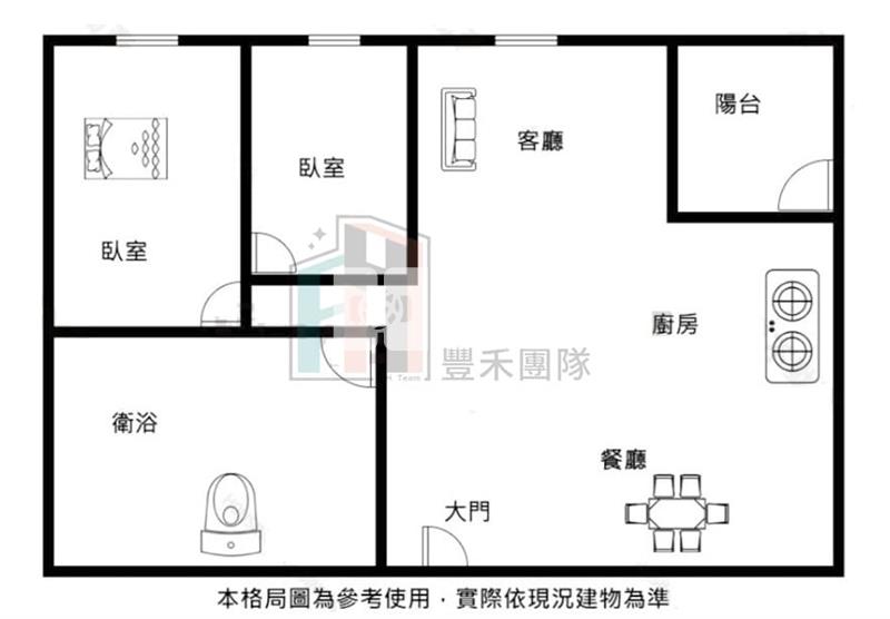 【豐禾】青埔漂亮二房平車房屋室內格局與周邊環境