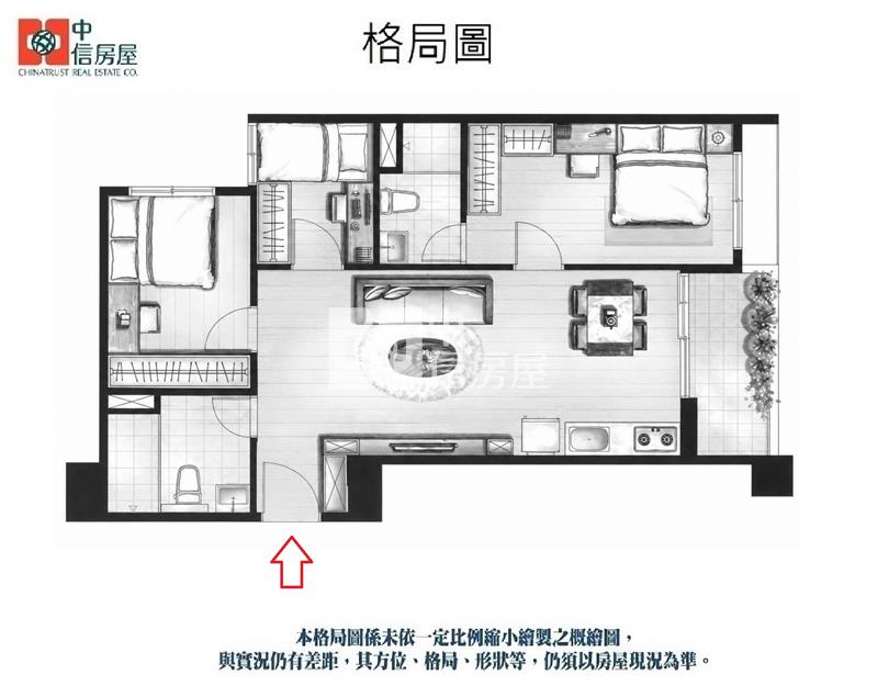 (獨家專賣)601-A10重劃區佳陛豐川3房車【中信王牌二店】房屋室內格局與周邊環境