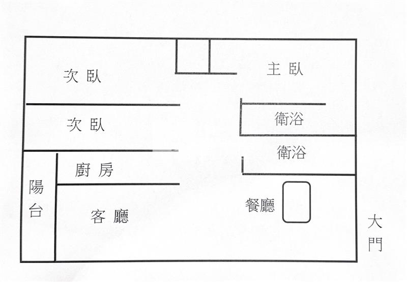 龍邸大樓車位美三房房屋室內格局與周邊環境