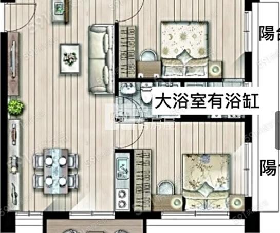 草漯福祥電梯成家大兩房房屋室內格局與周邊環境