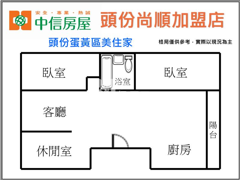 頭份蛋黃區美住家房屋室內格局與周邊環境