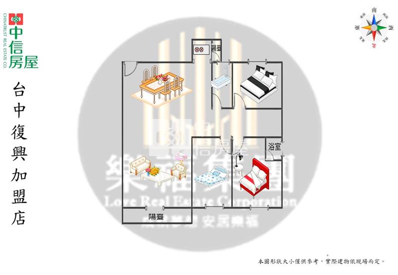 健康國宅1樓美宅房屋室內格局與周邊環境