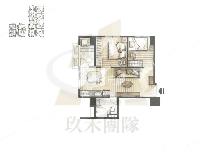 【玖禾】【專】璟都麗緻 大園裝潢兩房車房屋室內格局與周邊環境