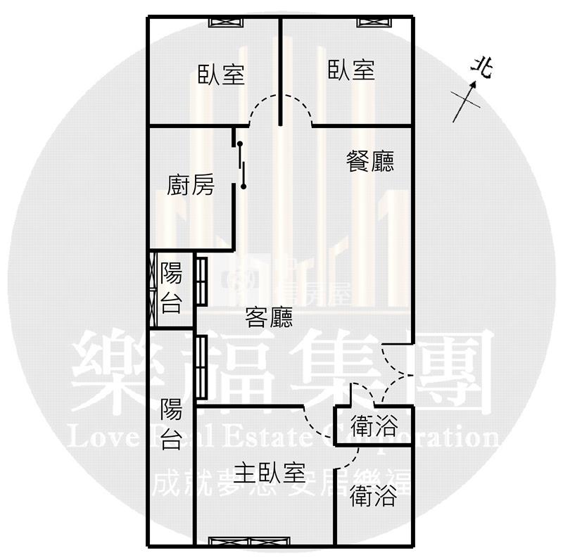 美術館|三面採光河岸三房|休旅車位房屋室內格局與周邊環境