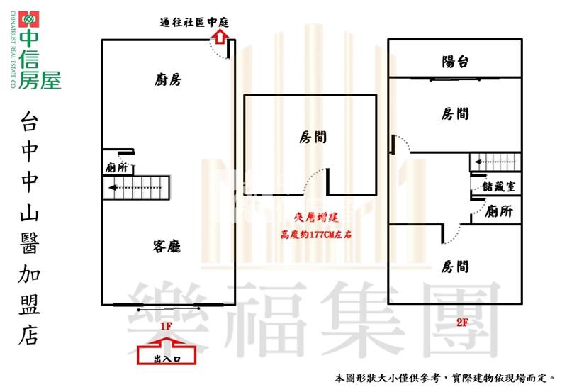 中山醫大慶雙鐵站臨10米路店住房屋室內格局與周邊環境