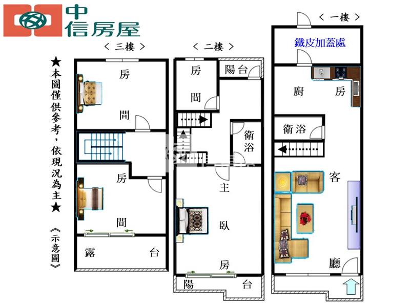 D-77柯林美透天(專約)房屋室內格局與周邊環境