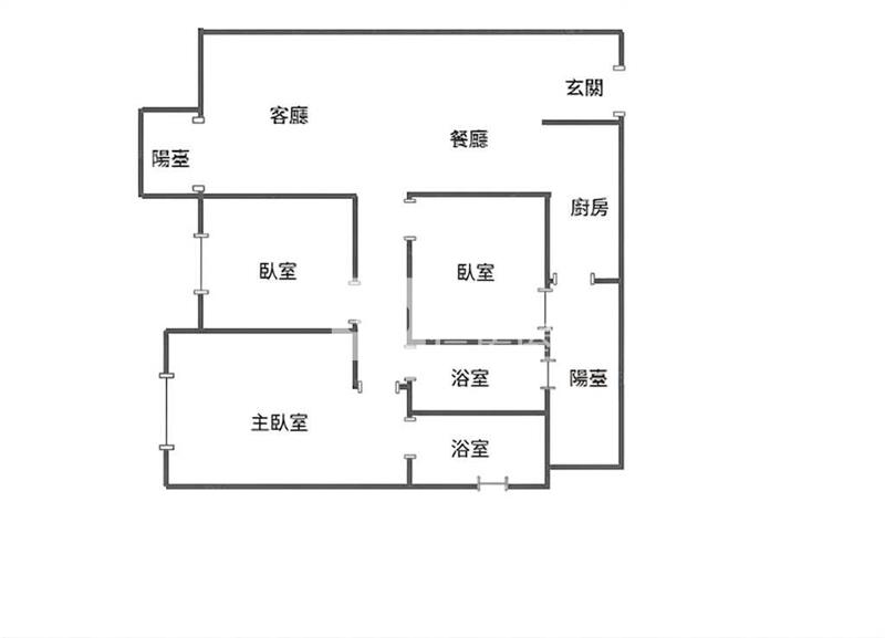 台中北屯晴綻花園3房車房屋室內格局與周邊環境