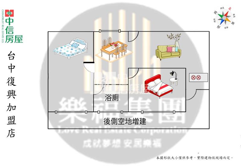 東海商圈西屯燙金門牌一樓我最俗房屋室內格局與周邊環境