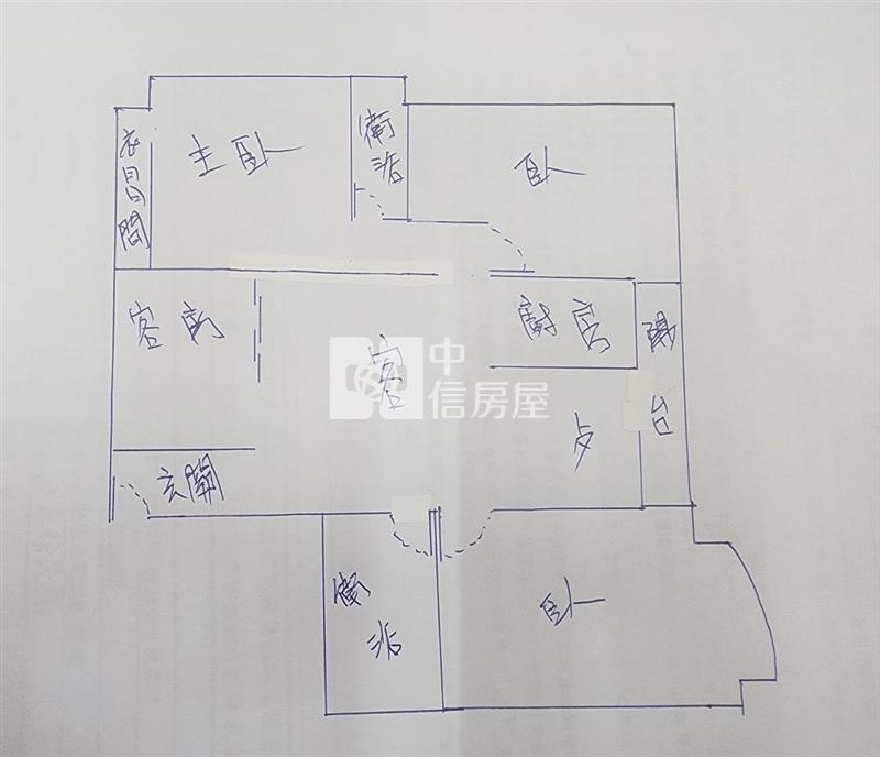 【新世紀】中正公園.將像景觀大3+1房+大車位房屋室內格局與周邊環境