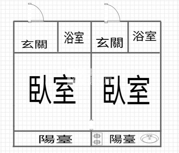 龍潭石門 觀景大廈 雙套房+車位房屋室內格局與周邊環境