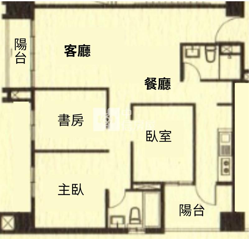 百川水硯 | 城市景觀 | 3改2房車房屋室內格局與周邊環境