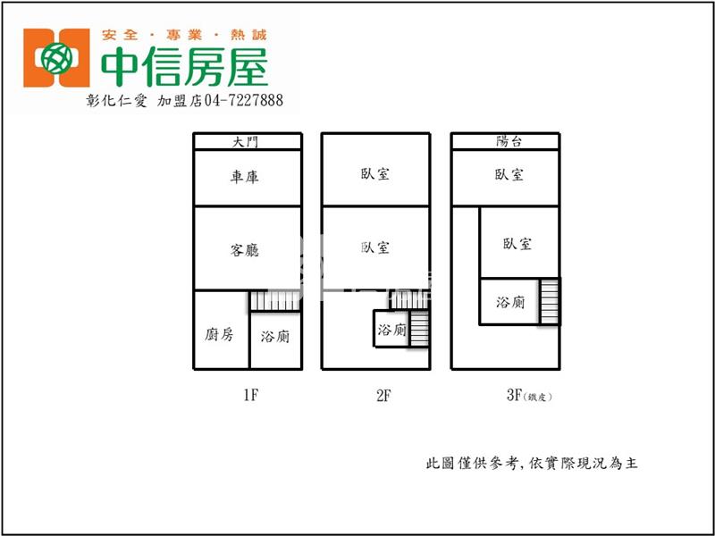 中華西路車庫透天房屋室內格局與周邊環境