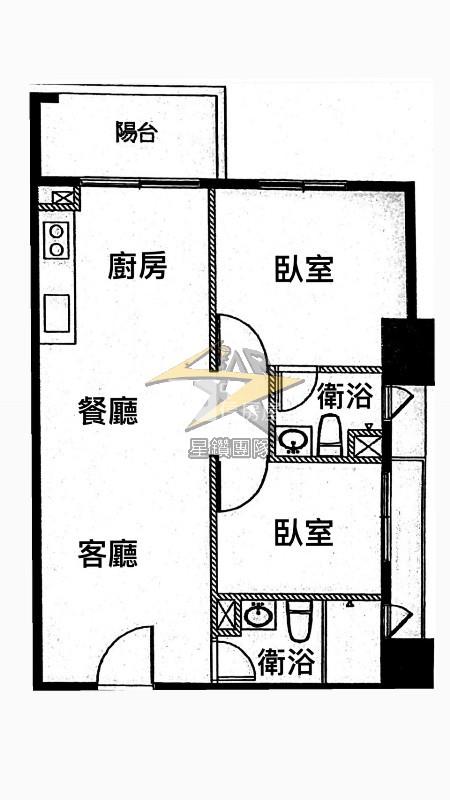 【星鑽】桃園火車站｜全新成屋｜景觀美2房房屋室內格局與周邊環境