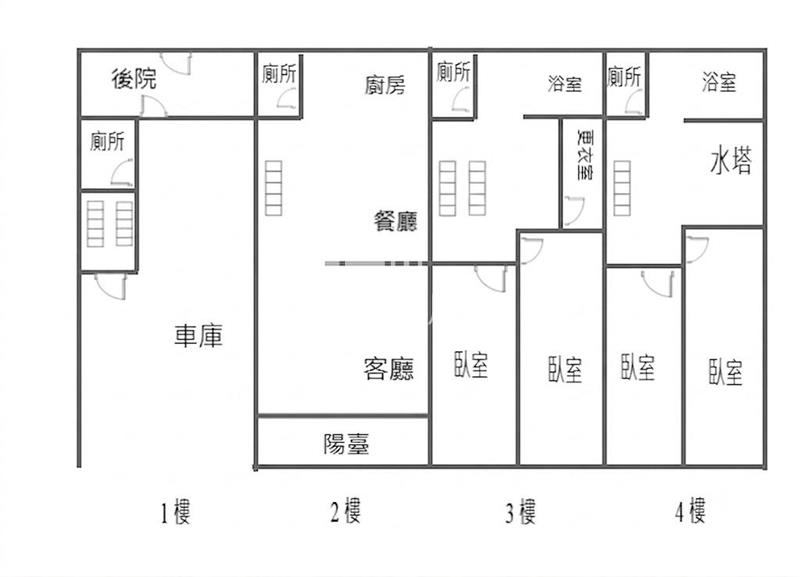 祥安國小整新活巷透天房屋室內格局與周邊環境