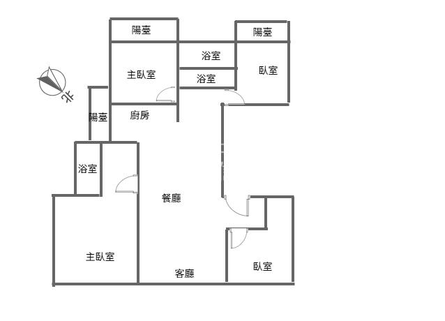 【奔馳】善美館大四房三車位房屋室內格局與周邊環境