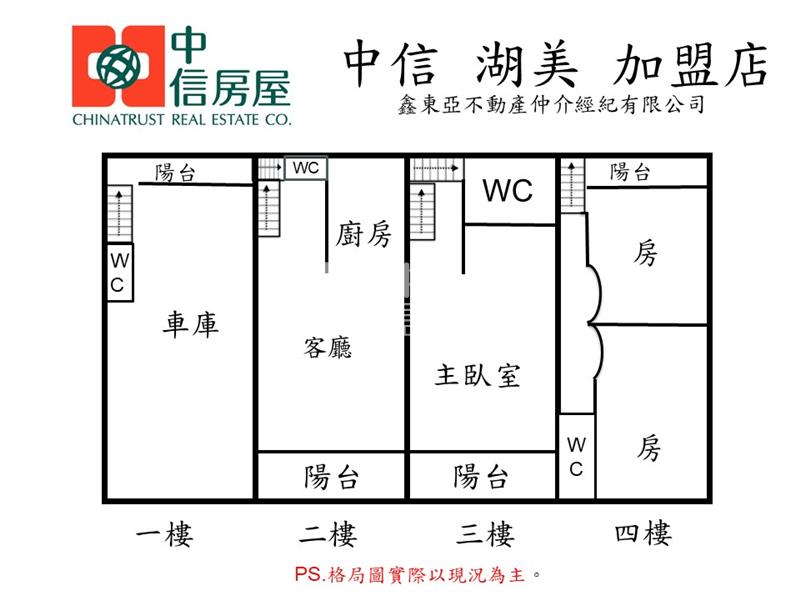 (專)海東國小朝南3年車墅房屋室內格局與周邊環境