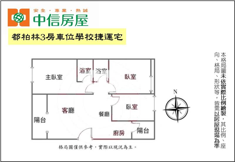 都柏林3房車位學校捷運宅房屋室內格局與周邊環境