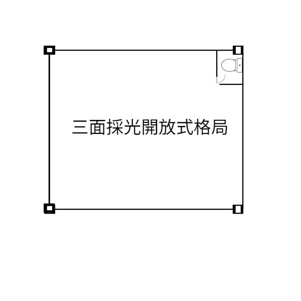 康橋三面採光黃金店面房屋室內格局與周邊環境