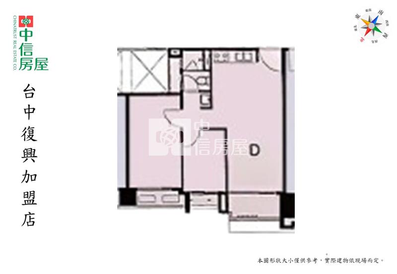 (大漁仁美)大里軟體全區全新視野兩房平車(大漁仁美)房屋室內格局與周邊環境
