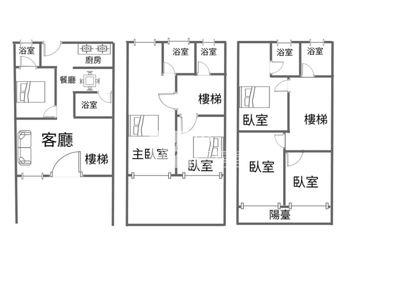 中壢華勛國小~大地坪~整新美透天房屋室內格局與周邊環境