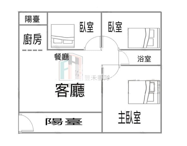 【豐禾】觀音成功商圈美寓房屋室內格局與周邊環境