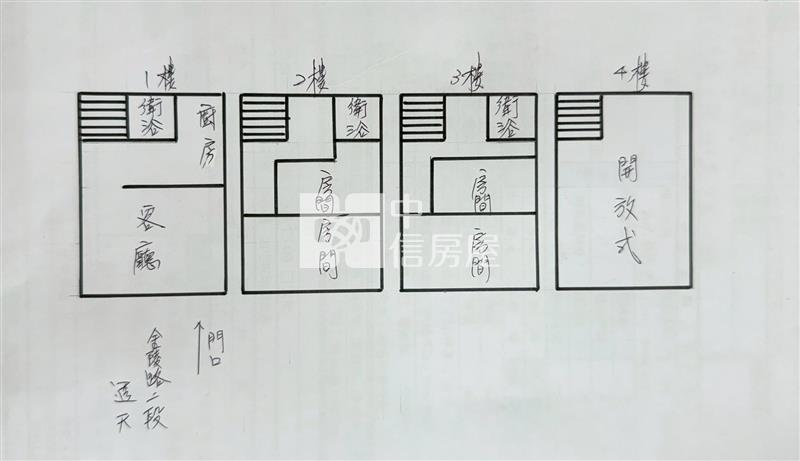 金陵路二段透天房屋室內格局與周邊環境