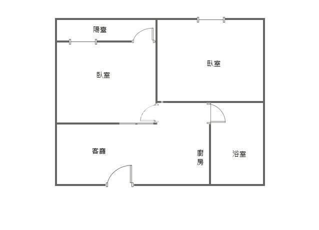桃園夜市時尚二房美寓房屋室內格局與周邊環境