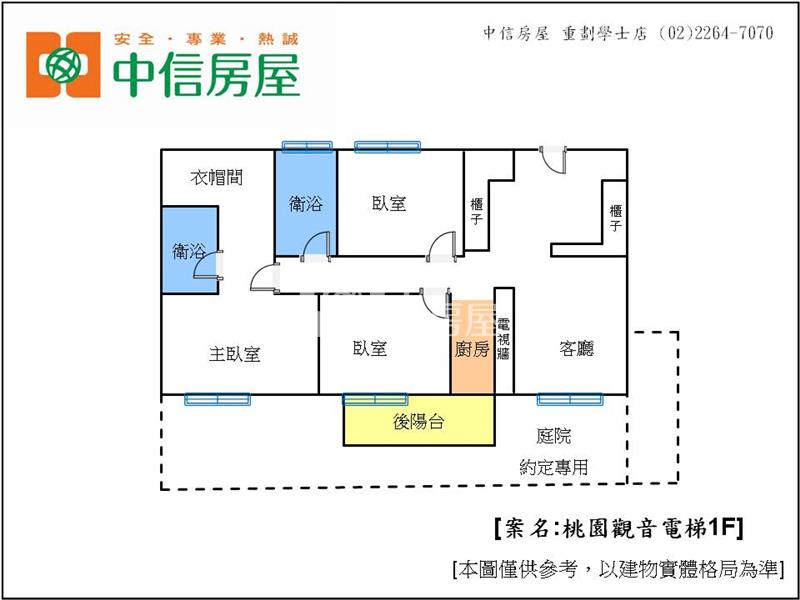176桃園觀音電梯1F房屋室內格局與周邊環境