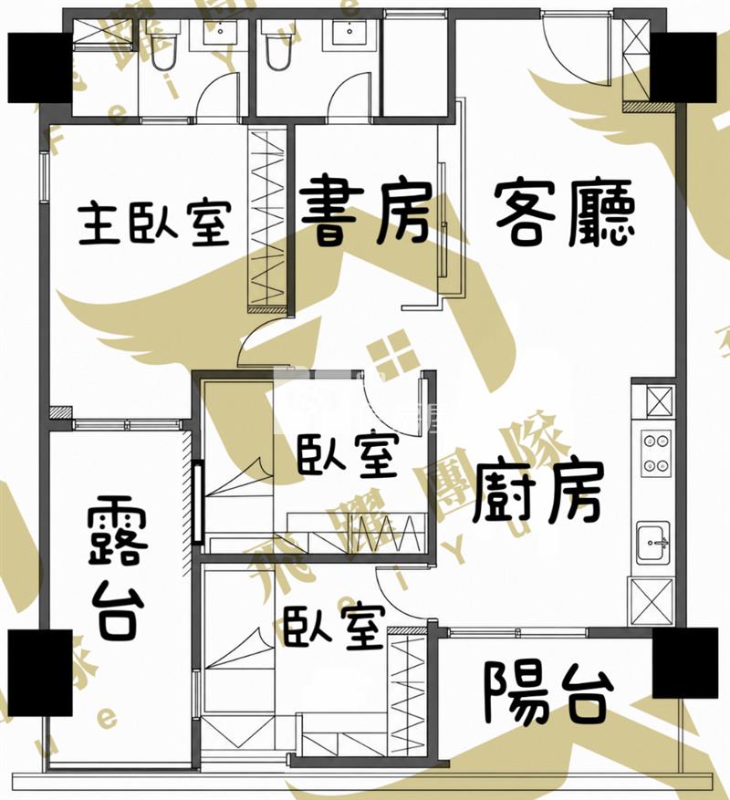 青埔A18禾林rich one二期-裝潢3+1房車房屋室內格局與周邊環境