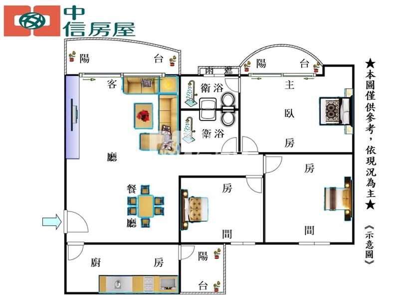 B-82智聖天廈房屋室內格局與周邊環境